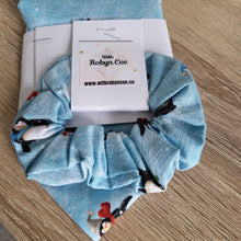 Load image into Gallery viewer, Penguins Tie Up Dog Bandana Set (Small)