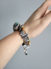 Load image into Gallery viewer, Scooby Doo Grey Key Chain Scrunchie