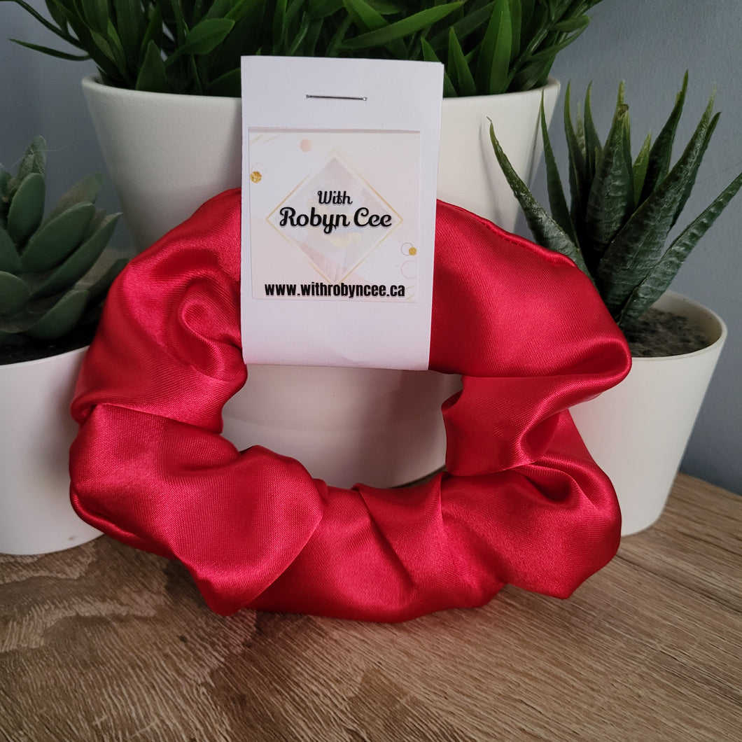 Bright Red Scrunchie (Large)