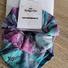 Load image into Gallery viewer, Purple Tie Dye Tie Up Dog Bandana Set (Large)
