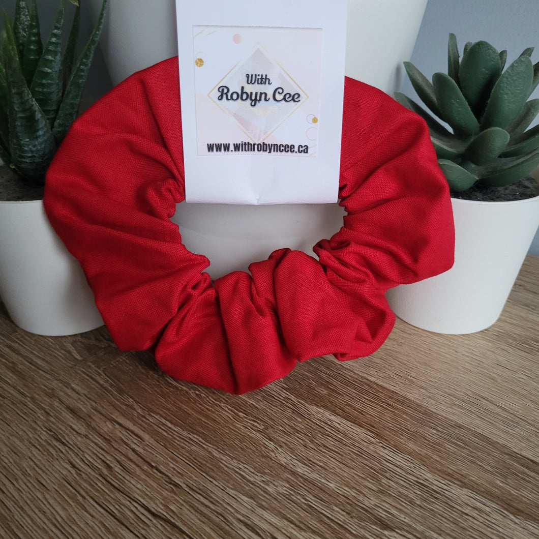 Bright Red Scrunchie (Large)