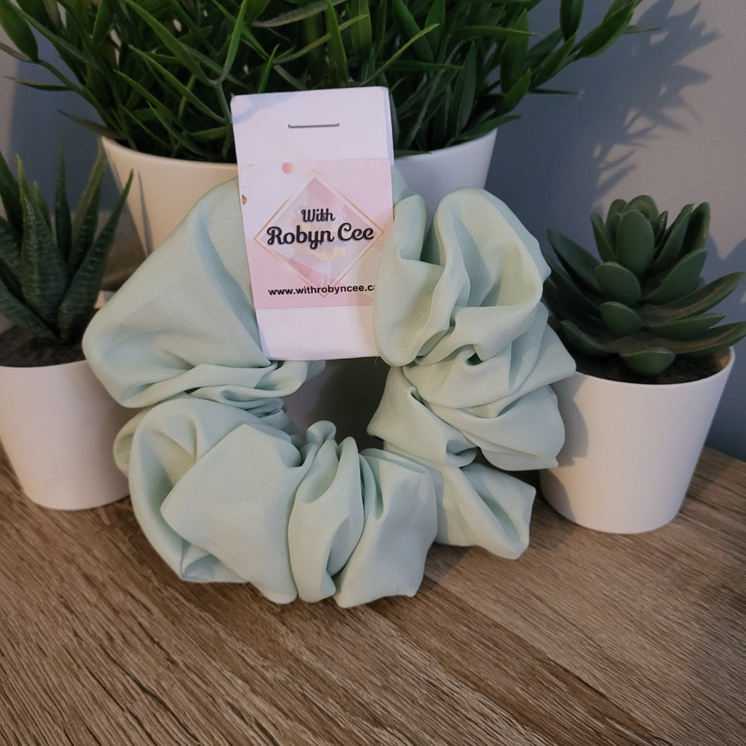 Light Green Glam LUXE Scrunchie