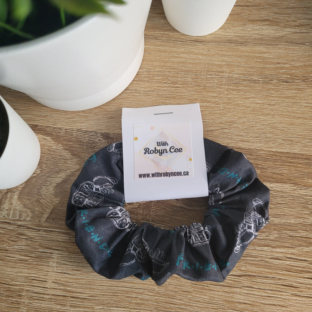 Friends Grey Central Perk Scrunchie (Large)