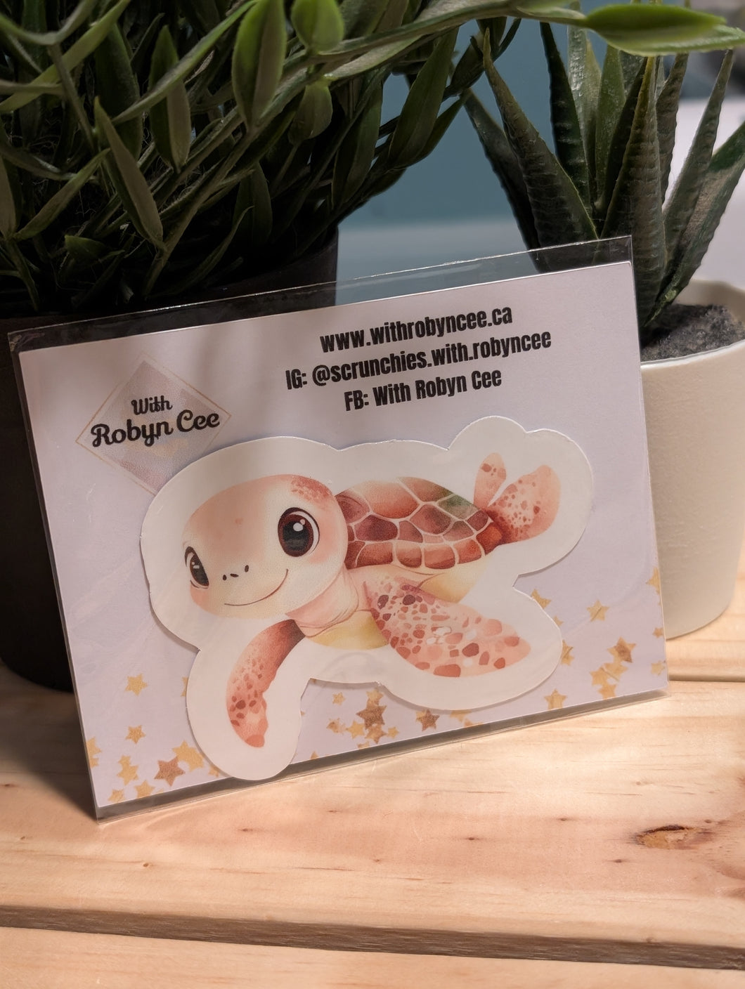 Swimming Turtle Sticker