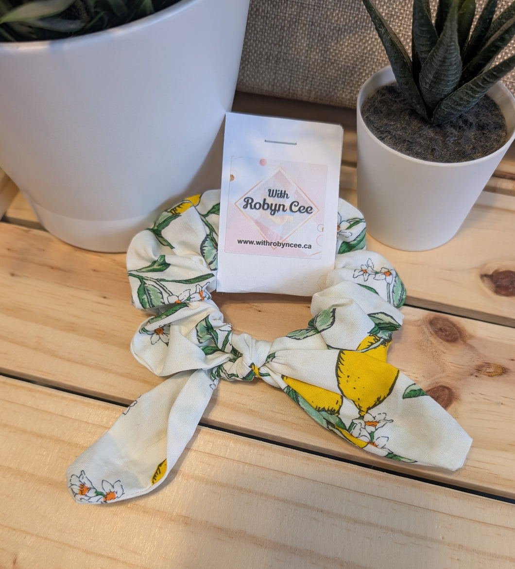 Lemon Tie Scrunchie (Large)