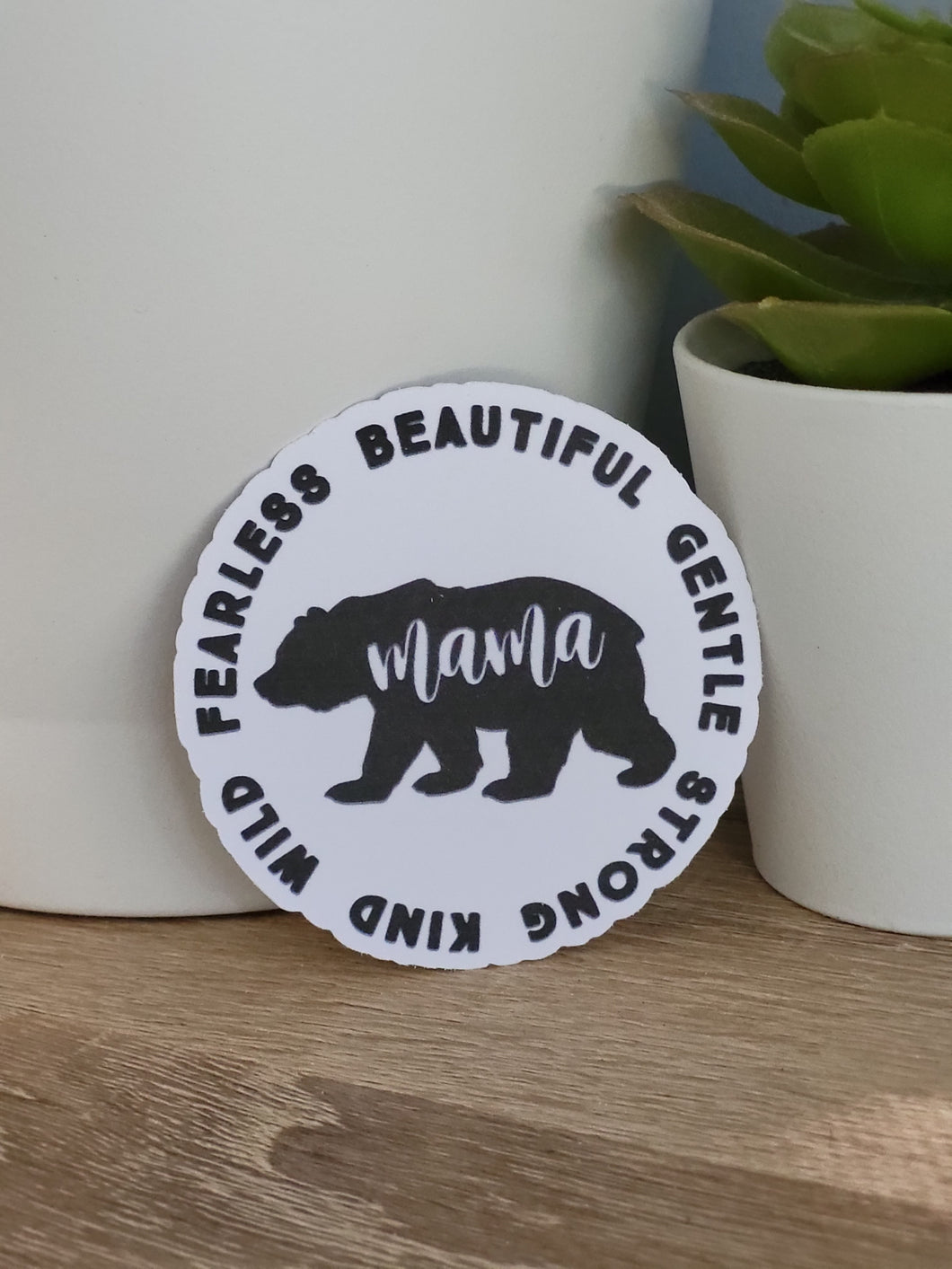 Mama Bear Round Sticker