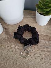 Load image into Gallery viewer, Black Glamour Key Chain Scrunchie
