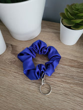 Load image into Gallery viewer, Midnight Blue Key Chain Scrunchie
