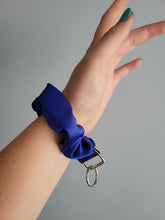 Load image into Gallery viewer, Midnight Blue Key Chain Scrunchie
