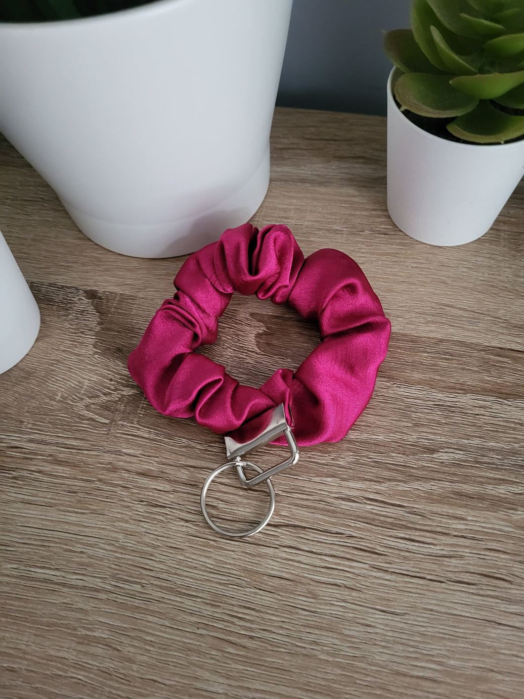 Pink Glamour Key Chain Scrunchie