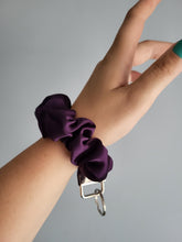 Load image into Gallery viewer, Plum Key Chain Scrunchie
