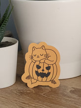 Load image into Gallery viewer, &quot;Kitty Pumpkin&quot; Sticker
