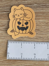 Load image into Gallery viewer, &quot;Kitty Pumpkin&quot; Sticker
