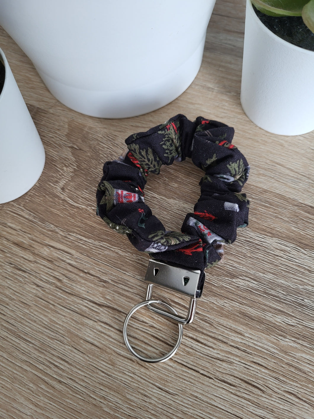 Pine Trees Key Chain Scrunchie