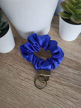 Load image into Gallery viewer, Midnight Blue Key Chain Scrunchie
