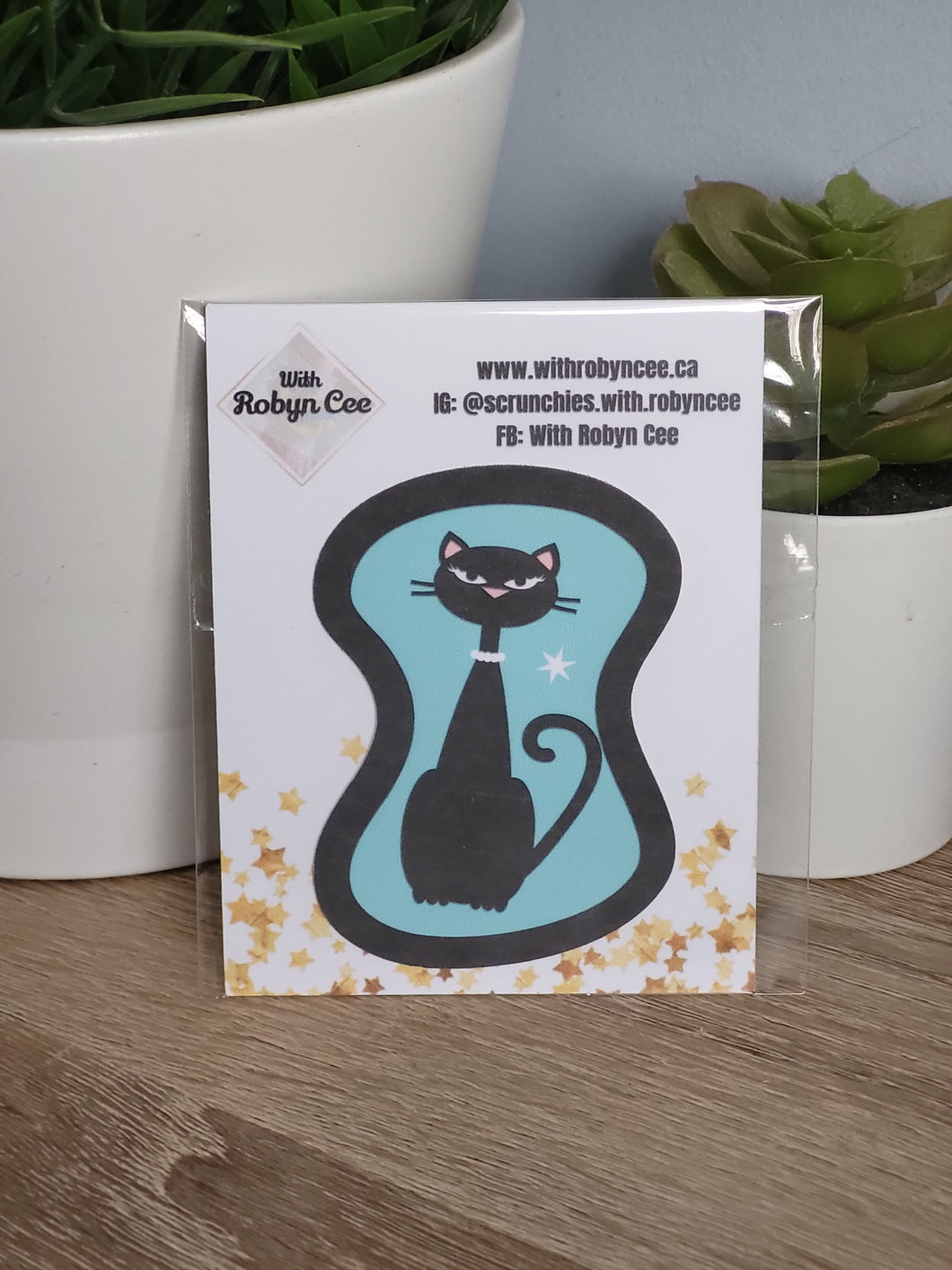 Blue Cat Sticker