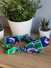 Load image into Gallery viewer, Adult Vancouver Canucks Tie Up Headband

