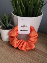 Load image into Gallery viewer, Orange Satin Scrunchie (Large)
