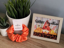 Load image into Gallery viewer, Orange Satin Scrunchie (Large)
