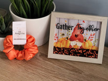 Load image into Gallery viewer, Orange Satin Scrunchie (Small)
