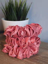 Load image into Gallery viewer, Coral Pink LUXE Scrunchie
