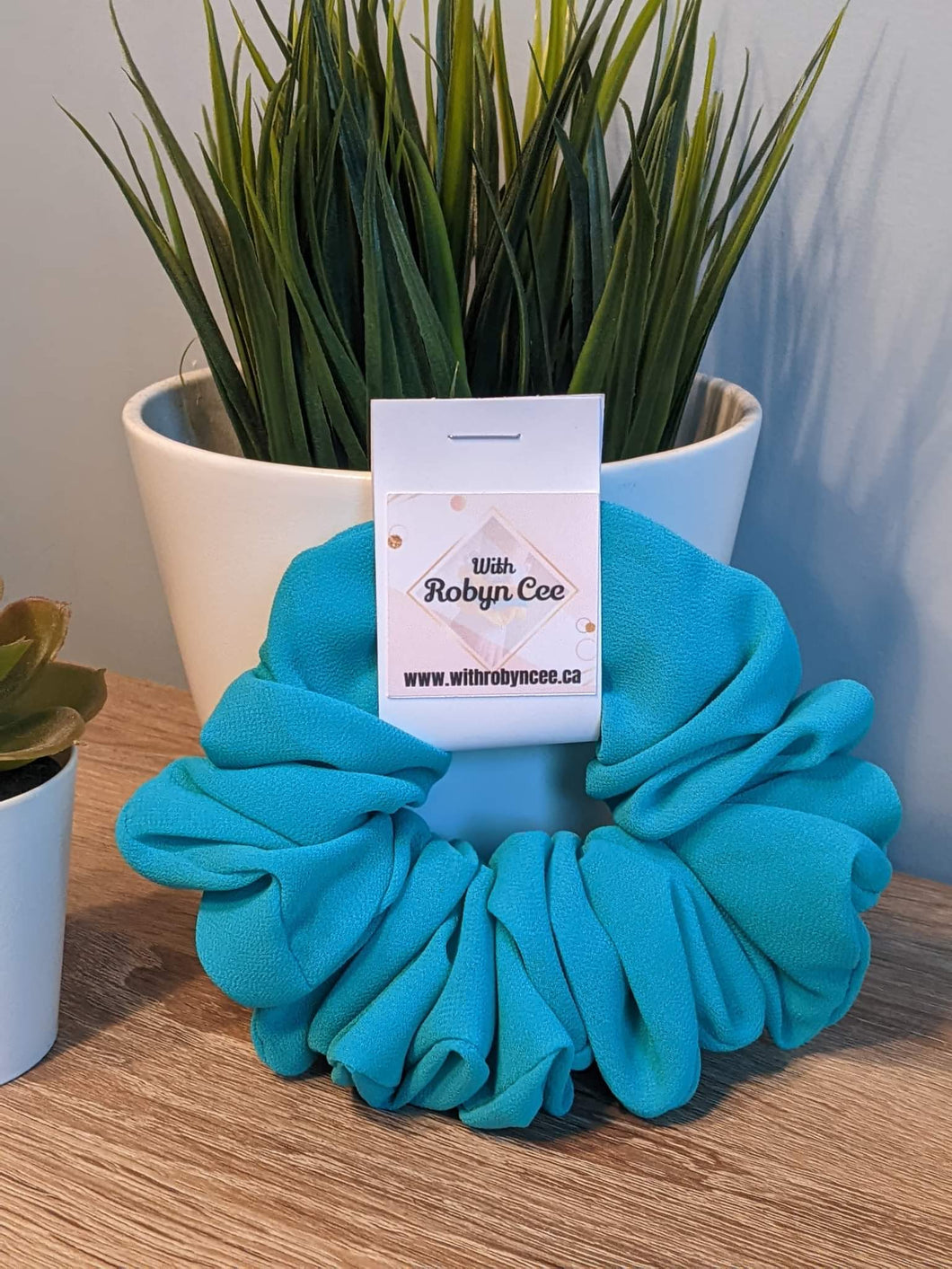 Turqouise LUXE Scrunchie